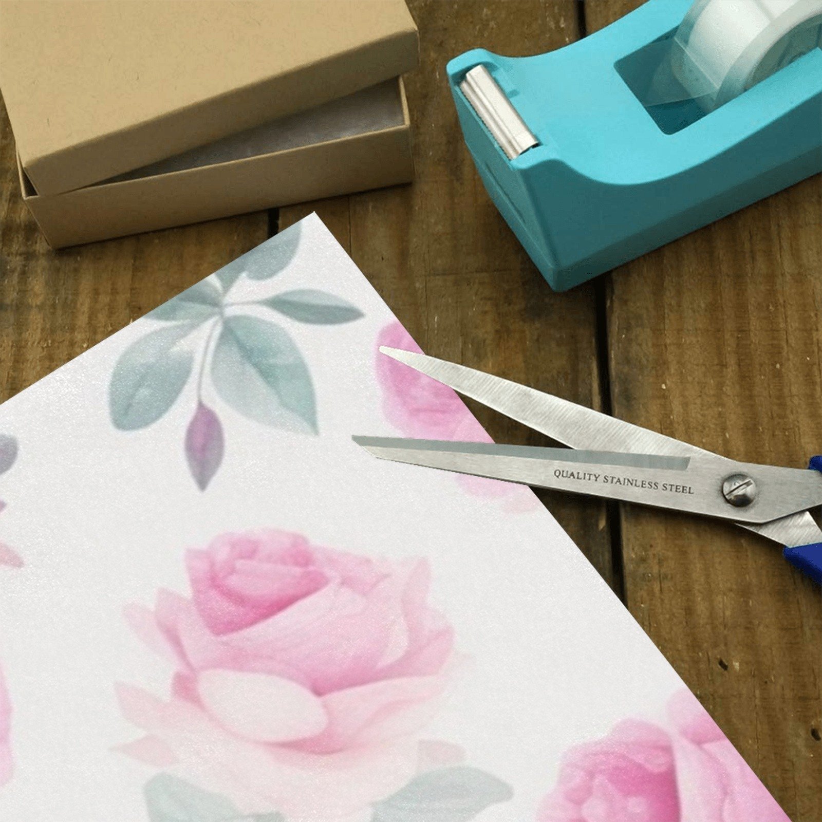 Wrapping
Paper Gift Wrap - Pink Roses - 1, 2, 3, 4 or 5 Rolls - Image 4