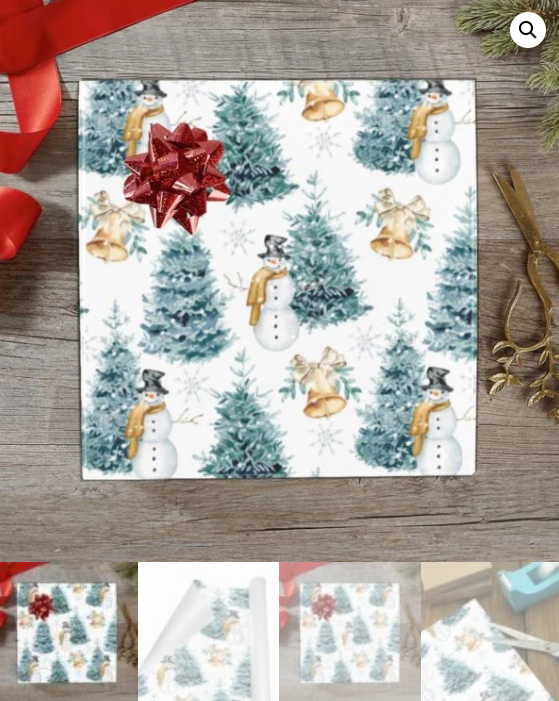 Christmas Wrapping Paper | Holiday Gift Wrap | Twigs 58" x 23" (1–5 Rolls) - Image 5