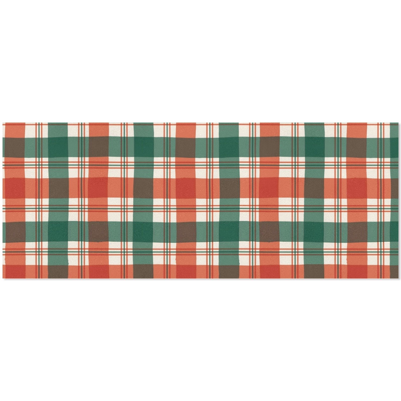Christmas Wrapping Paper | Holiday Gift Wrap | Santa Plaid 58" x 23" (1–5 Rolls) - Image 4