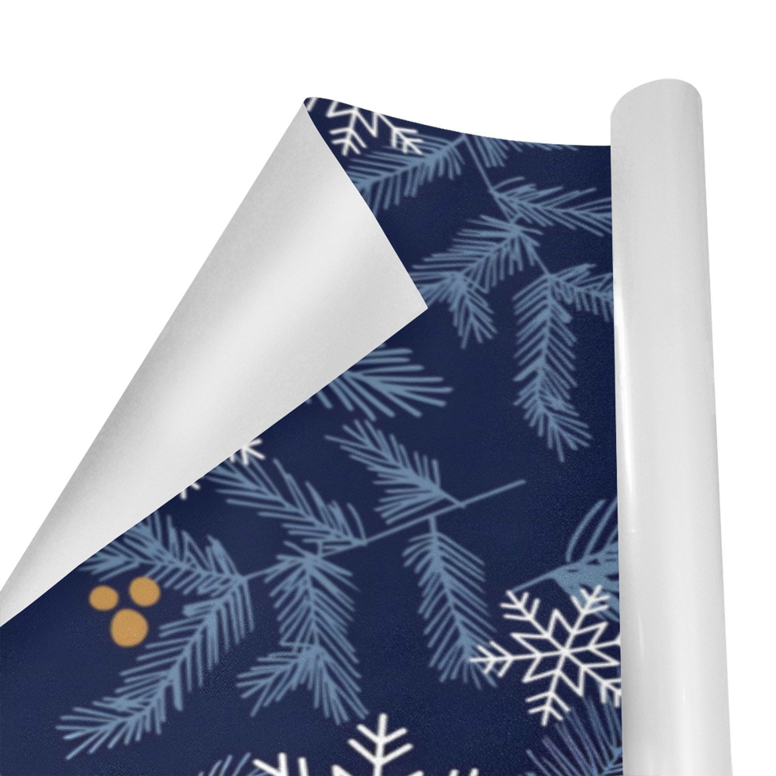 Christmas Wrapping Paper | Holiday Gift Wrap | Navy Pines 58" x 23" (1–5 Rolls) - Image 2
