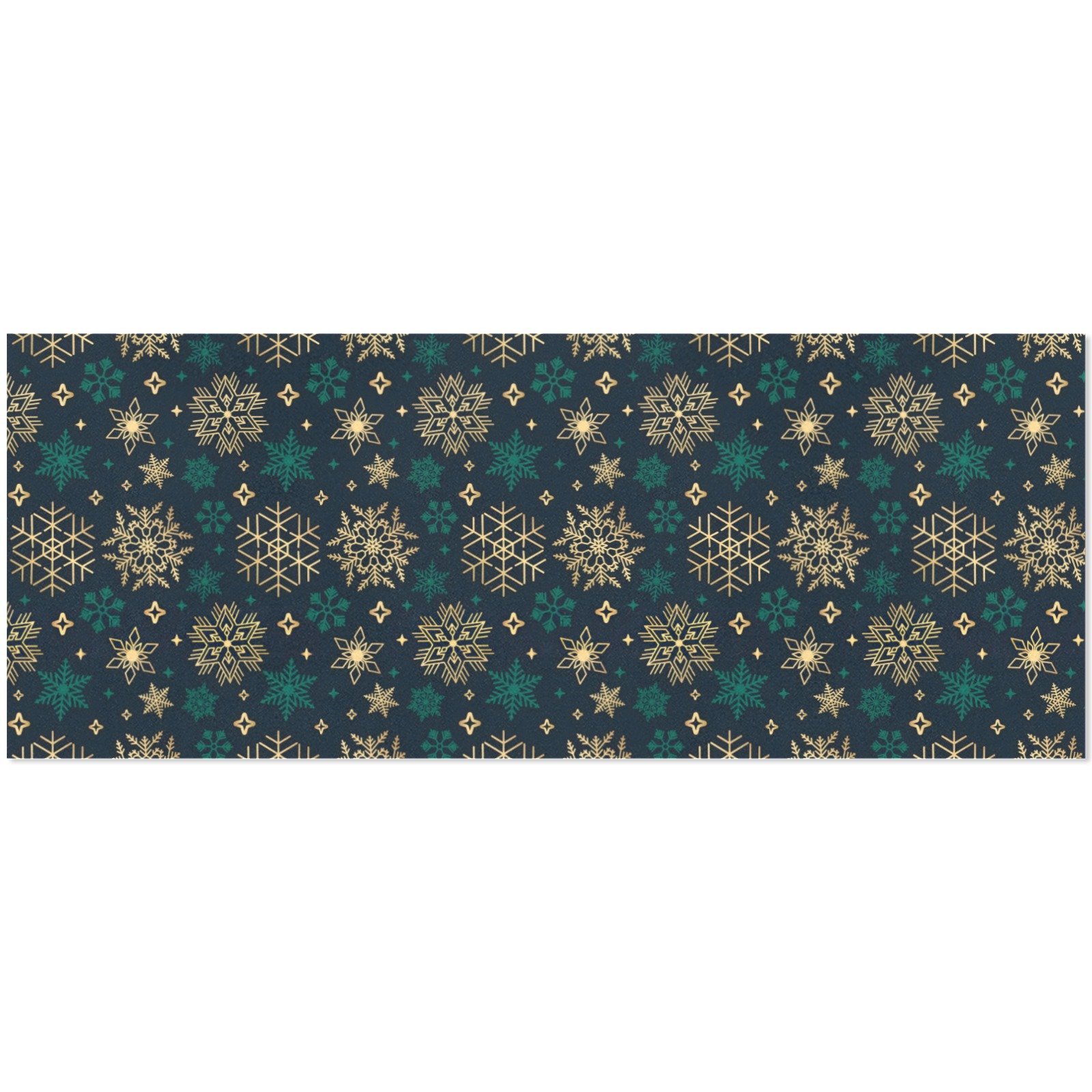 Christmas Wrapping Paper | Holiday Gift Wrap | Green Gold 58" x 23" (1–5 Rolls) - Image 4
