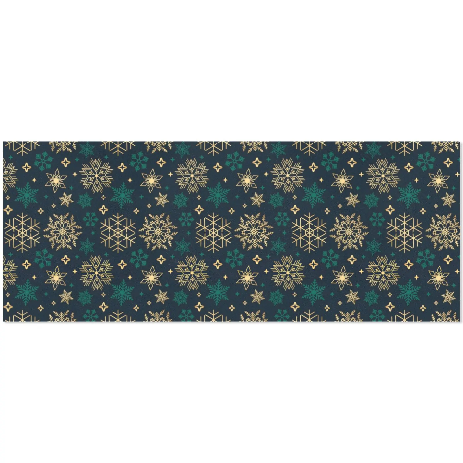 Christmas Wrapping Paper | Holiday Gift Wrap | Green Gold 58" x 23" (1–5 Rolls) - Image 4