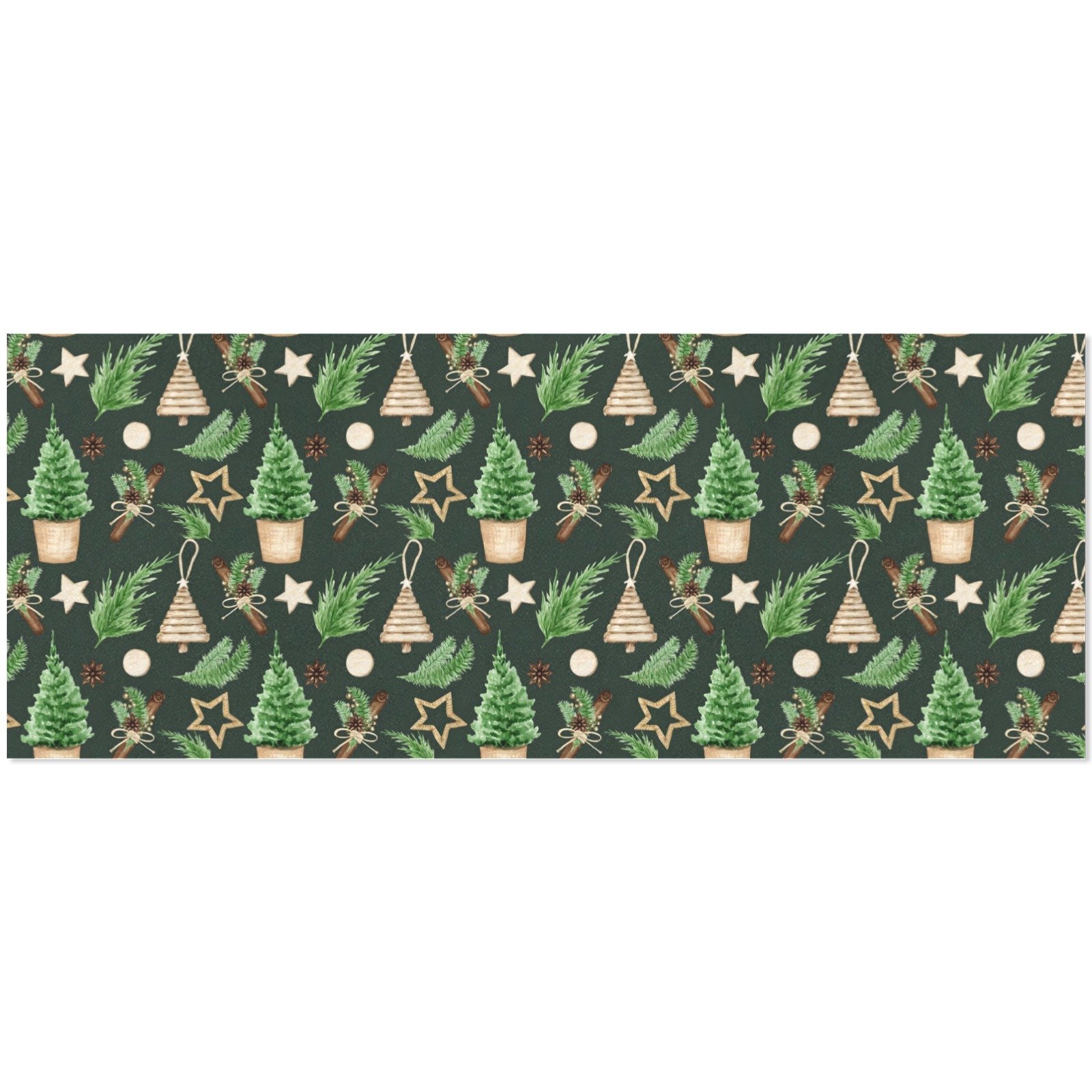 Christmas Wrapping Paper | Holiday Gift Wrap | Cinnamon 58" x 23" (1–5 Rolls) - Image 5