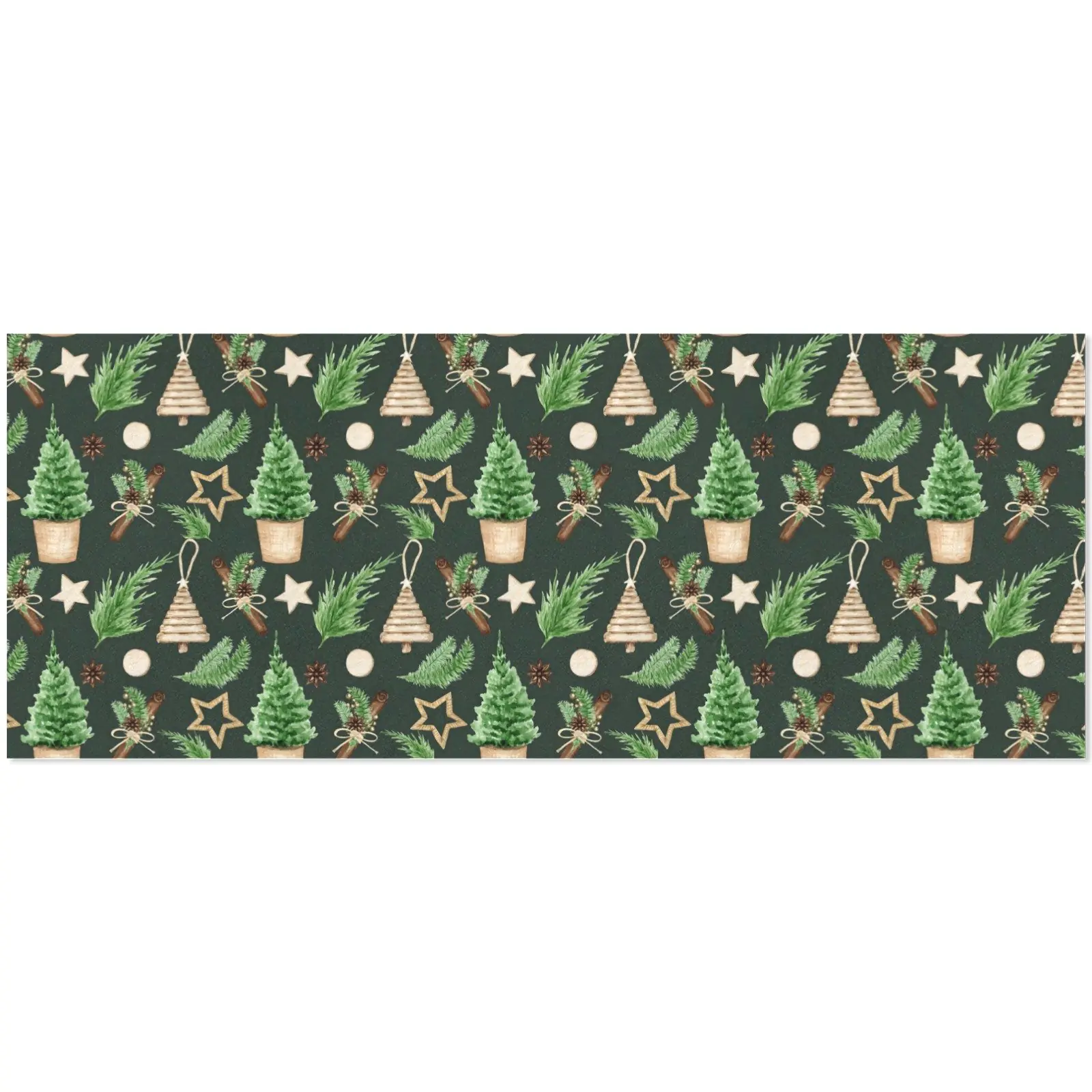 Christmas Wrapping Paper | Holiday Gift Wrap | Cinnamon 58" x 23" (1–5 Rolls) - Image 5