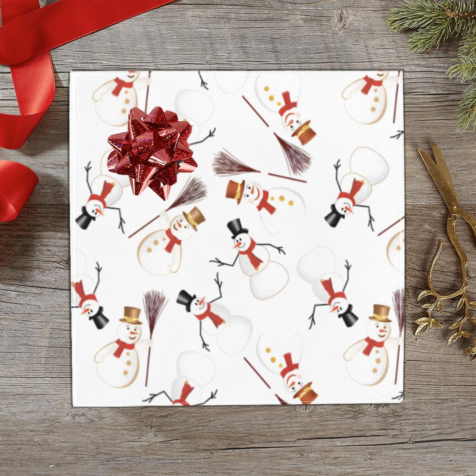 Christmas Wrapping Paper | Holiday Gift Wrap | Frosty 58" x 23" (1–5 Rolls)