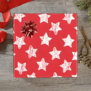 Wrapping
Paper Gift Wrap – Red Stars – 1, 2, 3, 4 or 5 Rolls