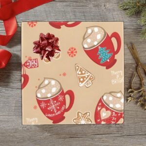 Christmas Wrapping Paper | Holiday Gift Wrap | Mocha 58" x 23" (1–5 Rolls)