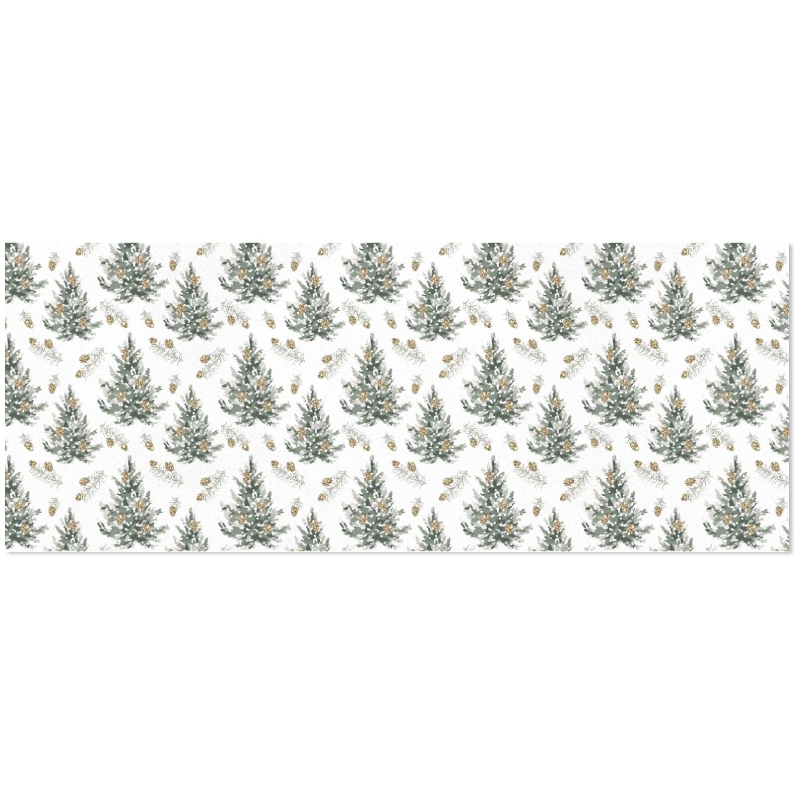 Christmas Wrapping Paper | Holiday Gift Wrap | Gold Pine 58" x 23" (1–5 Rolls) - Image 4