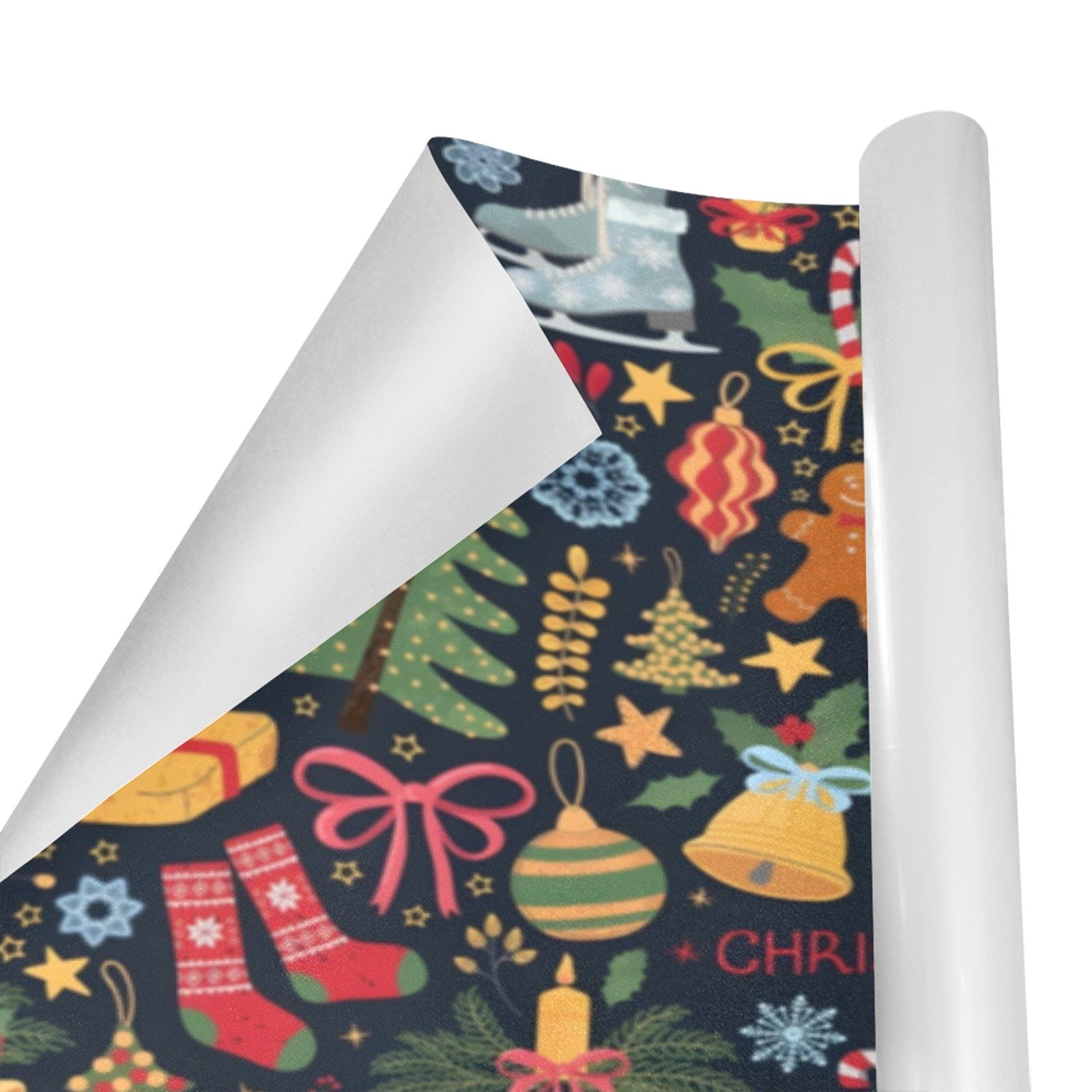Christmas Wrapping Paper | Holiday Gift Wrap | All Holiday 58" x 23" (1–5 Rolls) - Image 2