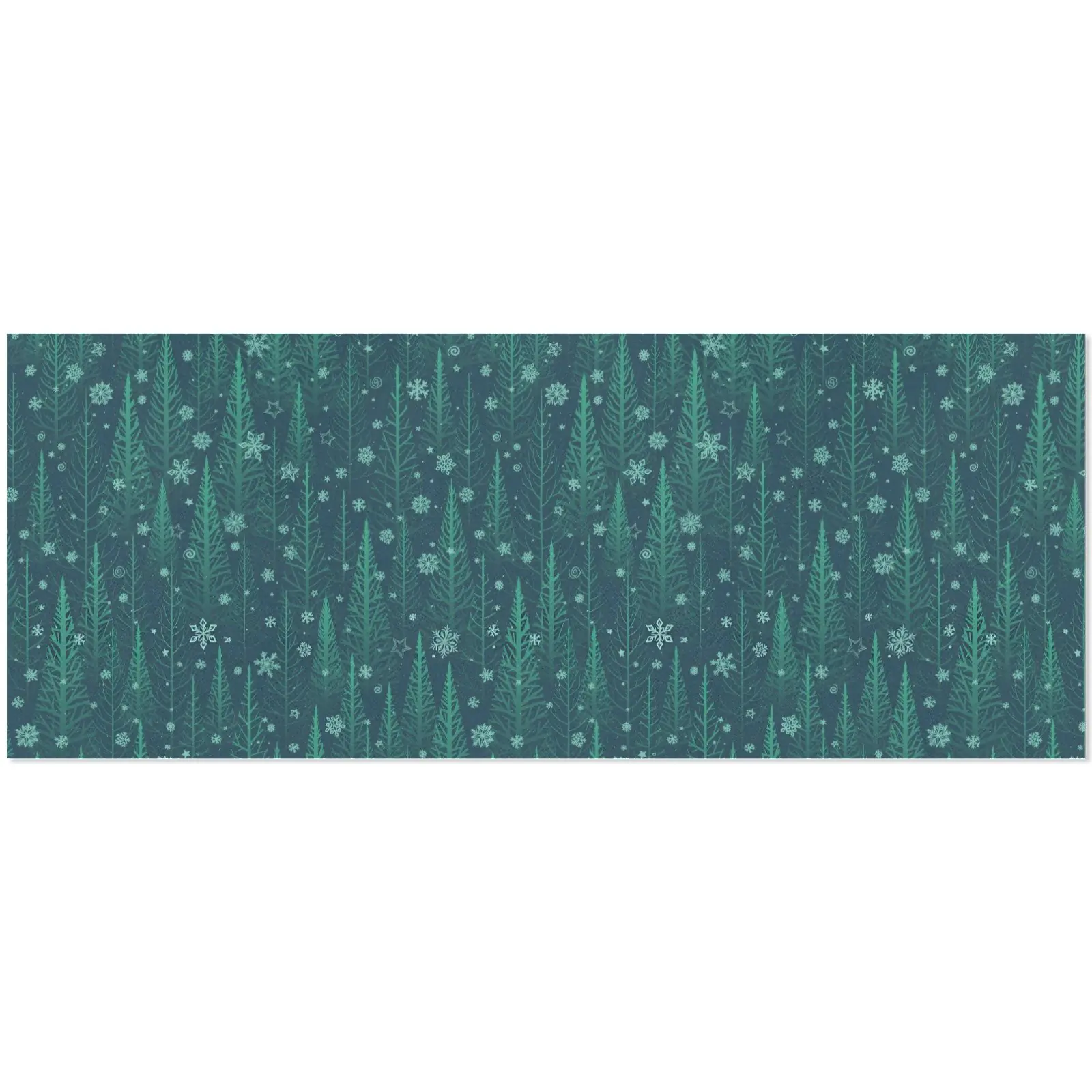 Christmas Wrapping Paper | Holiday Gift Wrap | Blue Forest 58" x 23" (1–5 Rolls) - Image 4