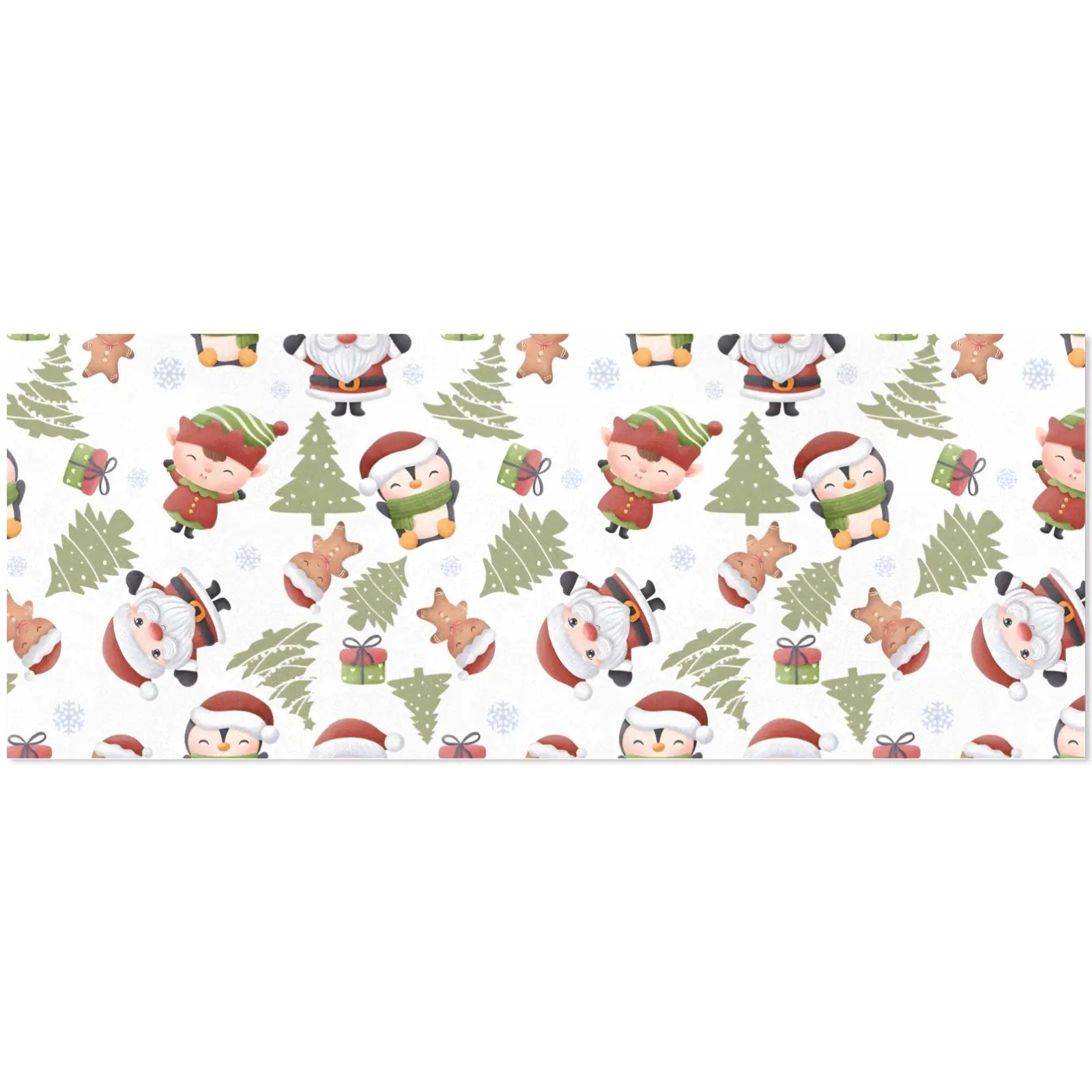 Christmas Wrapping Paper | Holiday Gift Wrap | Team Santa 58" x 23" (1–5 Rolls) - Image 4
