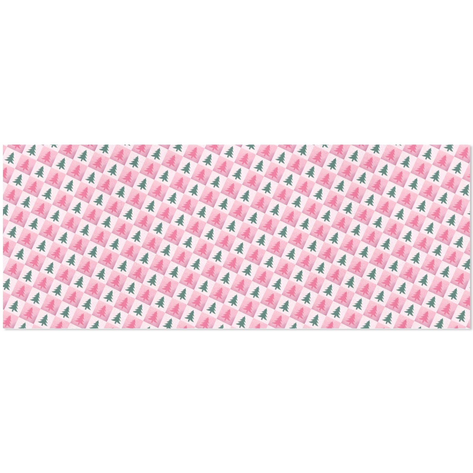 Christmas Wrapping Paper | Holiday Gift Wrap | Pink Pines 58" x 23" (1–5 Rolls) - Image 4
