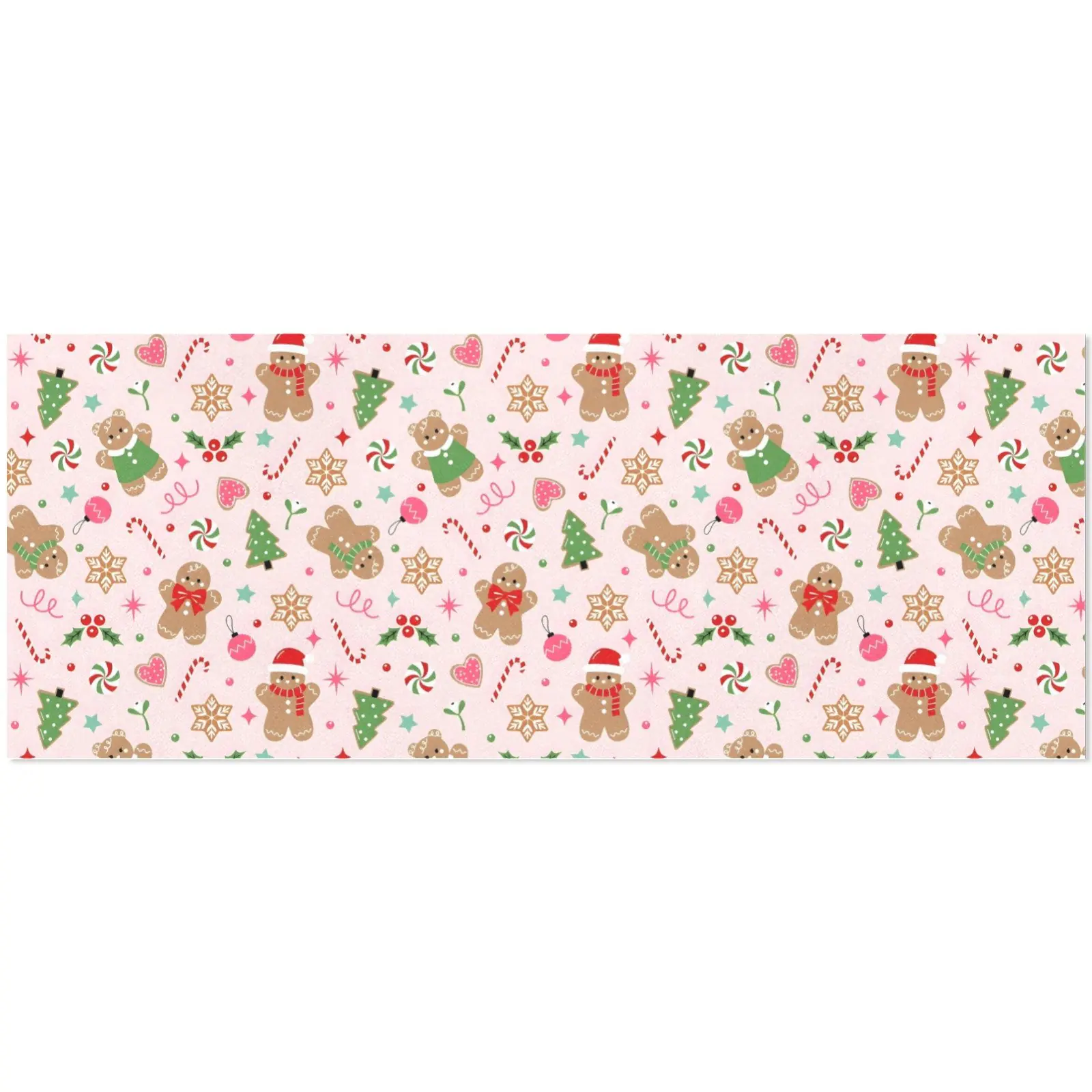 Christmas Wrapping Paper | Holiday Gift Wrap | Ginger Canes 58" x 23" (1–5 Rolls) - Image 4
