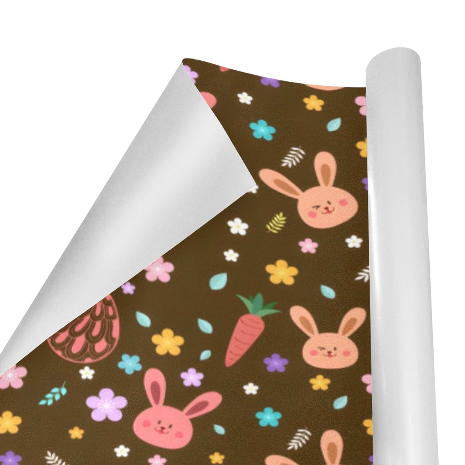 Christmas Wrapping Paper | Holiday Gift Wrap | Brown Easter Bunny – 1, 2, 3, 4 or 5 Rolls - Image 2