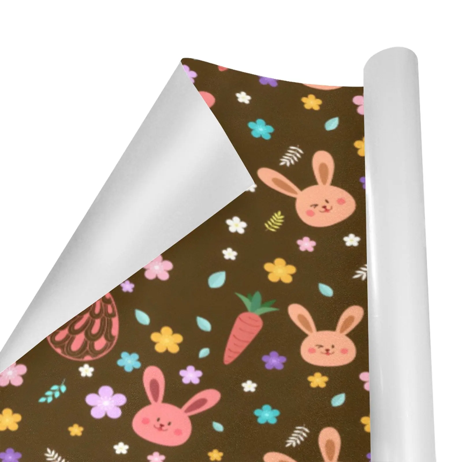Christmas Wrapping Paper | Holiday Gift Wrap | Brown Easter Bunny – 1, 2, 3, 4 or 5 Rolls - Image 2