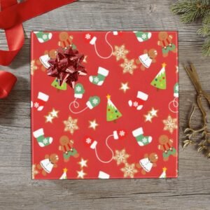 Christmas Wrapping Paper | Holiday Gift Wrap | Green Socks 58" x 23" (1–5 Rolls)