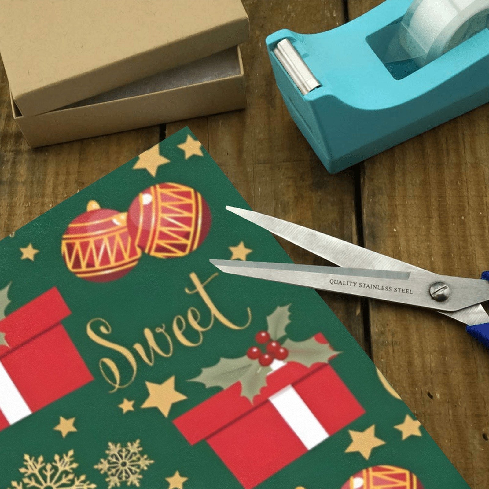 Christmas Wrapping Paper | Holiday Gift Wrap | Sweet 58" x 23" (1–5 Rolls) - Image 3