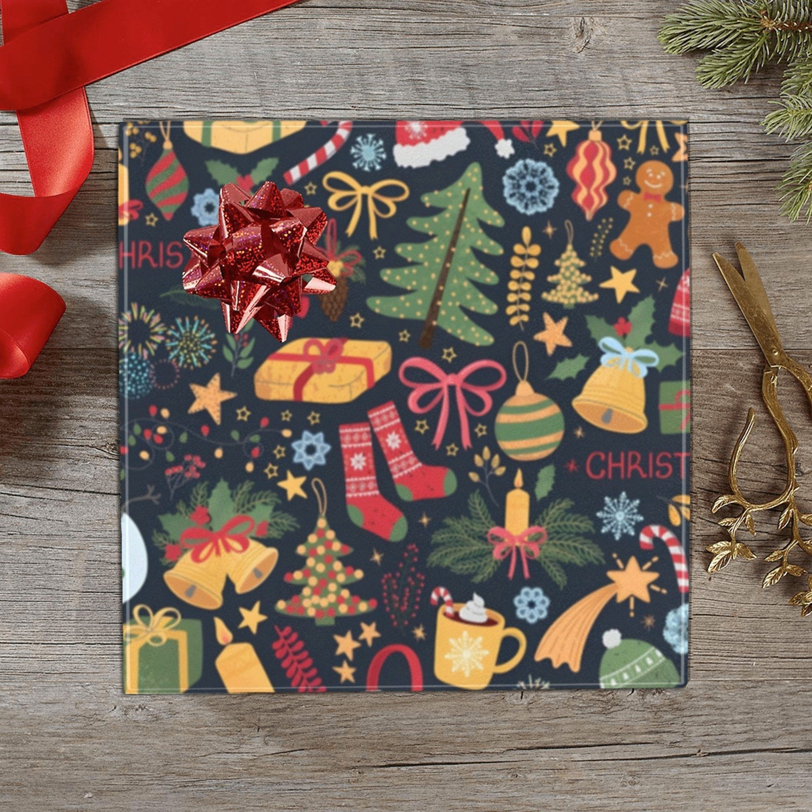 Christmas Wrapping Paper | Holiday Gift Wrap | All Holiday 58" x 23" (1–5 Rolls)
