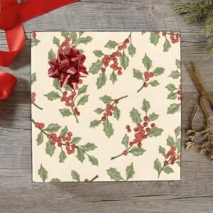 Christmas Wrapping Paper | Holiday Gift Wrap | Berries 58" x 23" (1–5 Rolls)