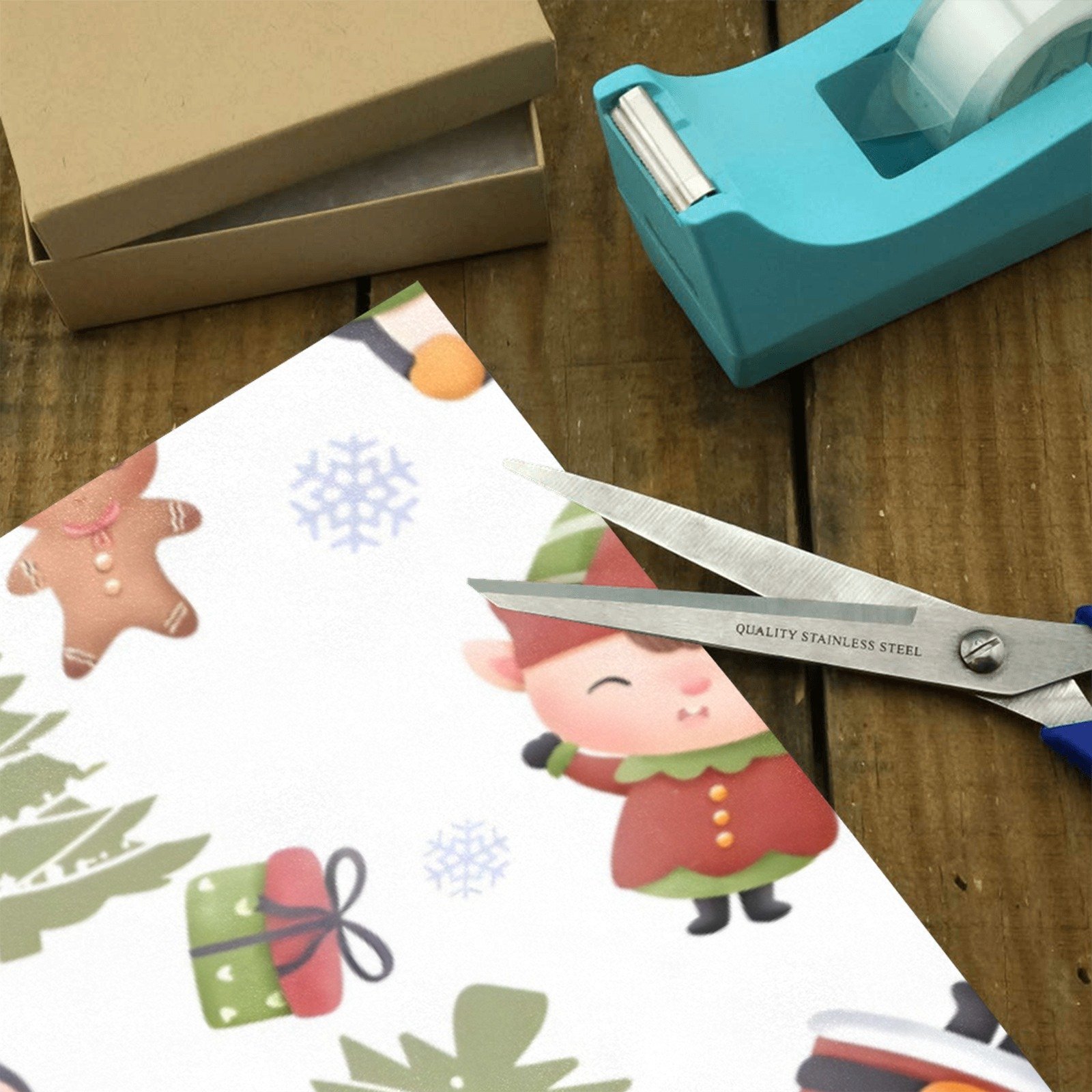 Christmas Wrapping Paper | Holiday Gift Wrap | Team Santa 58" x 23" (1–5 Rolls) - Image 3