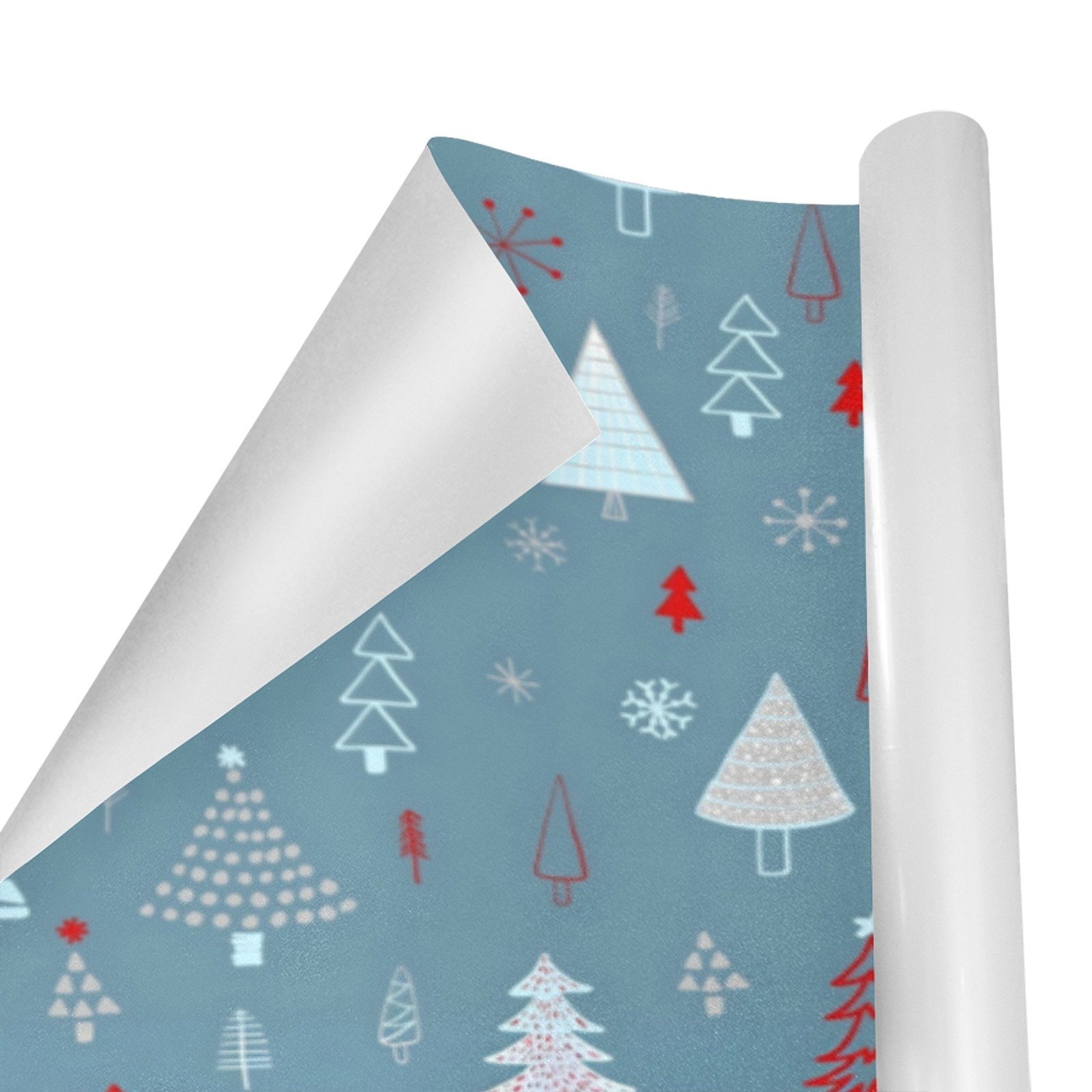 Christmas Wrapping Paper | Holiday Gift Wrap | Slate Forest 58" x 23" (1–5 Rolls) - Image 2